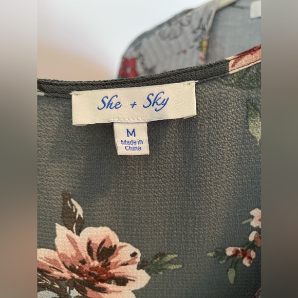 Floral long sleeve duster - Picture 4 of 5